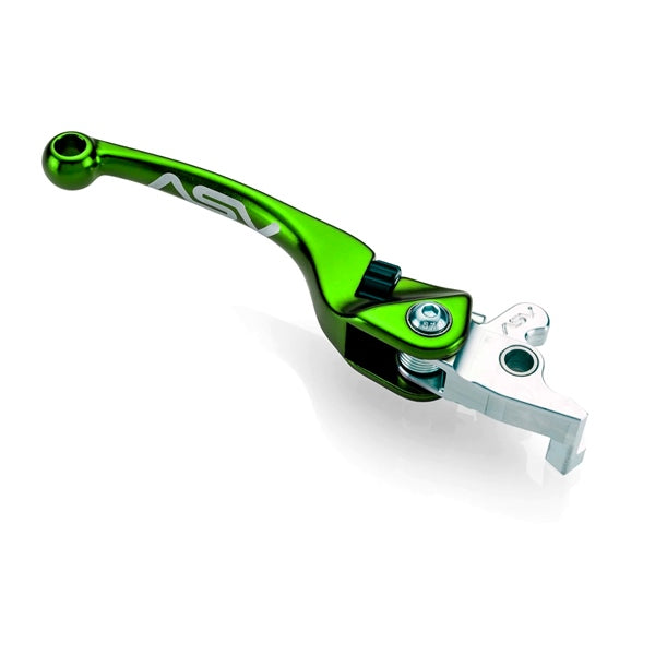 ASV F4 Series Off-Road Brake Lever For Kawasaki Green - Driven Powersports