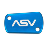 ASV Off Road Front & Rear Brake Reservoir cap For Honda Blue - Driven Powersports