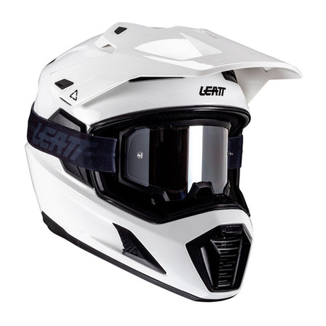 Leatt ADV 8.5 Off-Road Helmet Kit V25 White SM - Driven Powersports