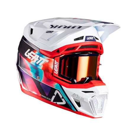 Leatt 8.5 Off-Road Helmet Kit V26 Blue/Red M - Driven Powersports