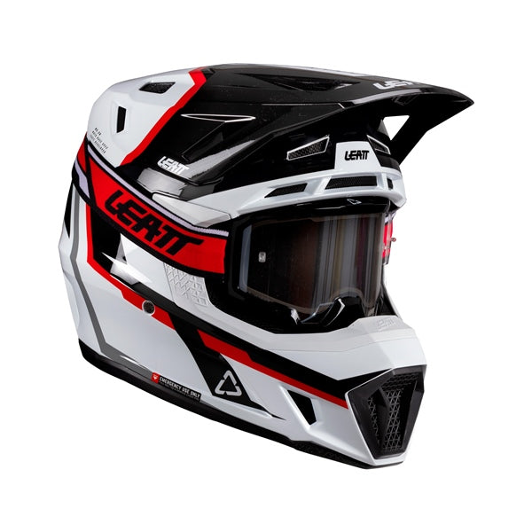 Leatt 7.5 Off-Road Helmet Kit V26 White/Red XS - Driven Powersports