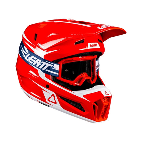 Leatt 3.5 Off-Road Helmet Kit V26 Red XS - Driven Powersports
