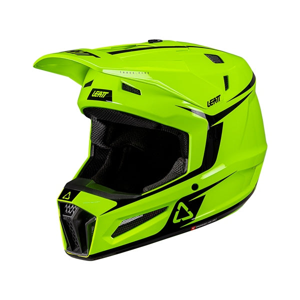 Leatt 3.5 Off-Road Helmet Kit V26 Neon Yellow M - Driven Powersports