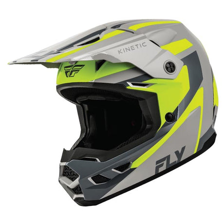 Fly Racing Kinetic Sync MX Helmet White/Black/Grey 2XL - Driven Powersports