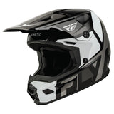 Fly Racing Kinetic Scrap Youth MX Helmet White/Black/Grey Youth Large - Driven Powersports