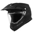 Fly Racing Trekker Solid Dual Sport Helmet Matte Black 2XL Clear - Driven Powersports