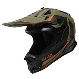 Eleven RAID MX HELMET PEAK Green/Black/Orange - Driven Powersports