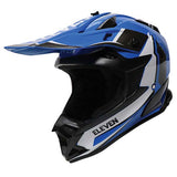 Eleven YOUTH RAID MX HELMET PEAK Blue/Black/White - Driven Powersports