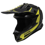 Eleven YOUTH RAID MX HELMET PEAK High-Visibility/Black - Driven Powersports