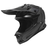 Eleven YOUTH RAID MX HELMET PEAK Black/Grey - Driven Powersports
