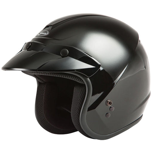 GMAX OF-2 OPEN FACE HELMET Black Youth Small - Driven Powersports