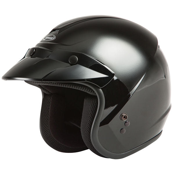 GMAX OF-2 OPEN FACE HELMET Black Small - Driven Powersports