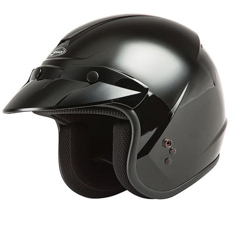 GMAX OF-2 OPEN FACE HELMET Black XL - Driven Powersports