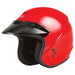 GMAX OF-2 OPEN FACE HELMET Red Large - Driven Powersports