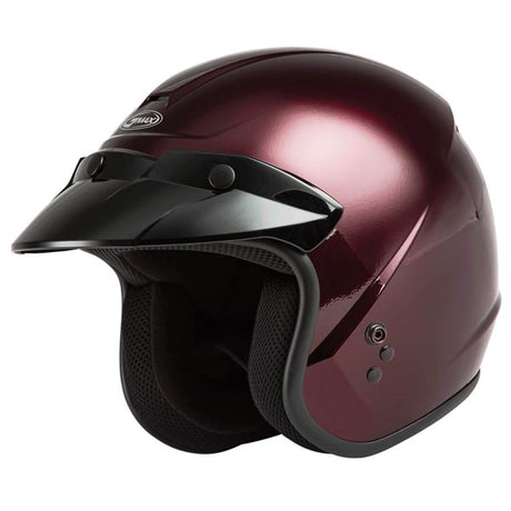 GMax OF-2 OPEN FACE HELMET Wine XS - Driven Powersports