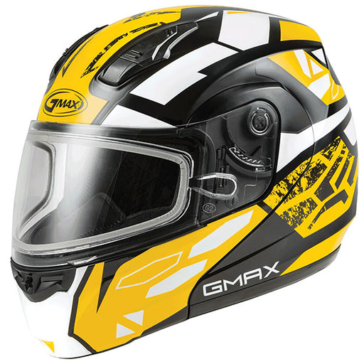GMAX MD04 FULL FACE MODULAR HELMET Yellow Double Small - Driven Powersports