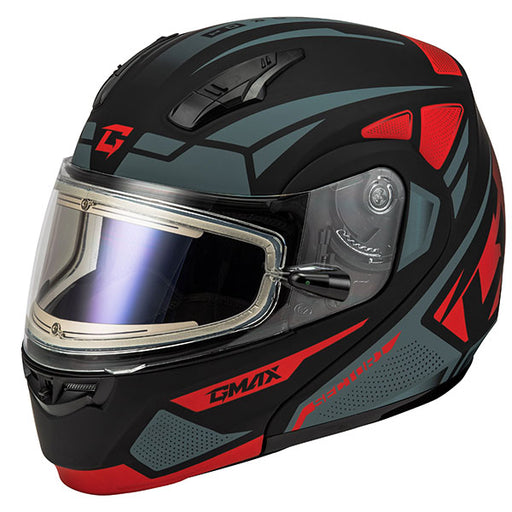 GMAX MD04 SECTOR MODULAR HELMET Red Electric Small - Driven Powersports