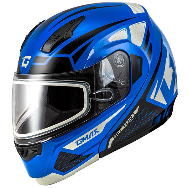GMAX MD04 SECTOR MODULAR HELMET Blue Double Large - Driven Powersports