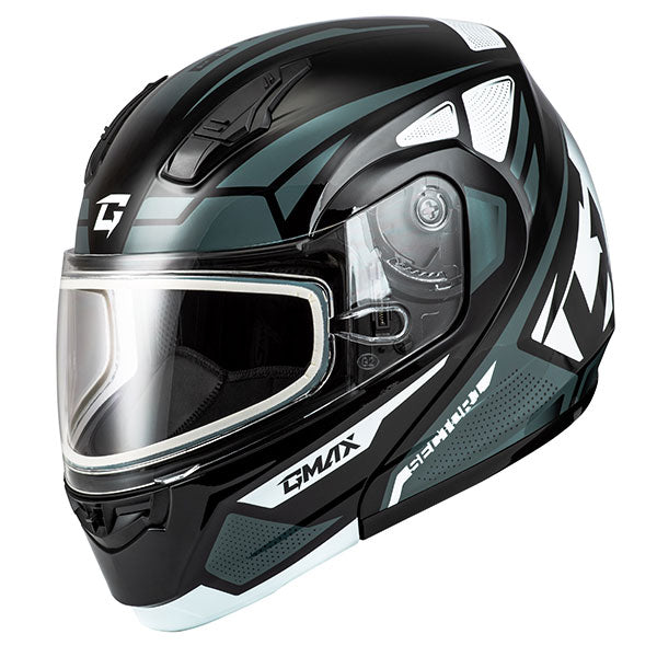 GMAX MD04 SECTOR MODULAR HELMET Silver Double Large - Driven Powersports