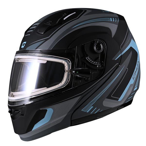 GMax MD04 Ambition Full Face Modular Snow Helmet Blue 3XL Double - Driven Powersports