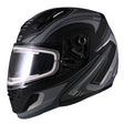 GMax MD04 Ambition Full Face Modular Snow Helmet Black/Silver Small Double - Driven Powersports