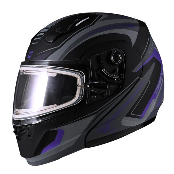 GMax MD04 Ambition Full Face Modular Snow Helmet Purple 3XL Electric - Driven Powersports