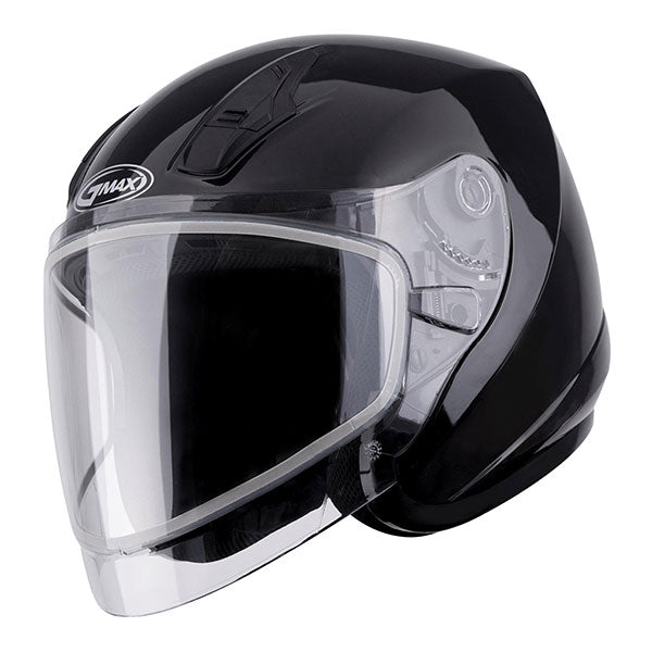 GMAX OF17 OPEN FACE HELMET Black Double Medium - Driven Powersports