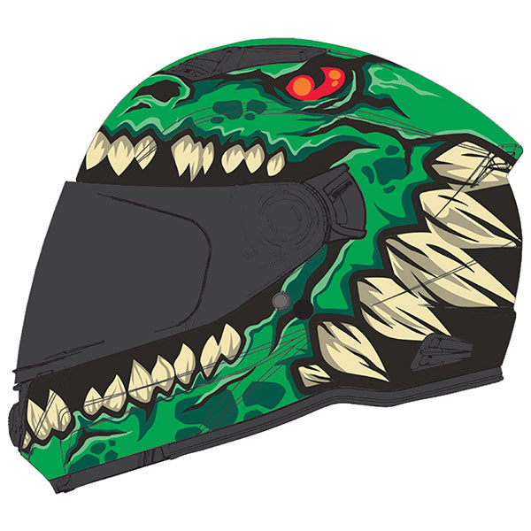 GMAX FF49Y DRAX YOUTH FULL FACE HELMET Green Double Youth Small - Driven Powersports