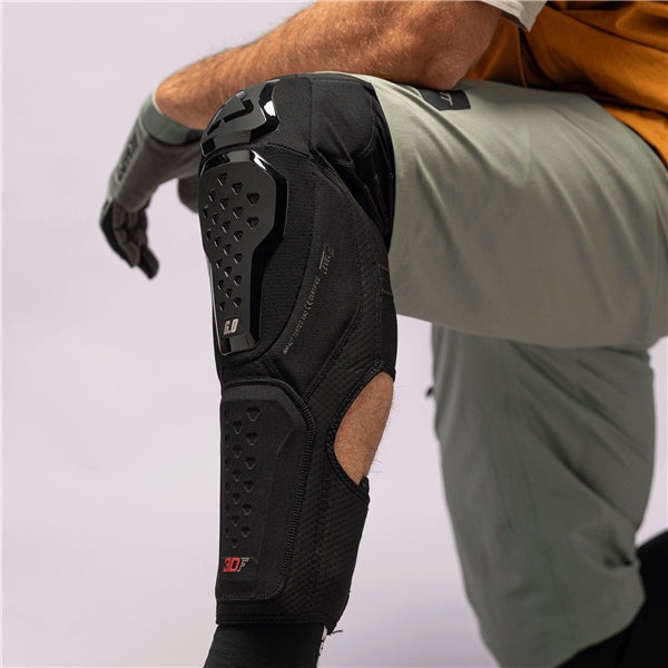 Leatt 6.0 Evo Ext Knee Guard Black M - Driven Powersports