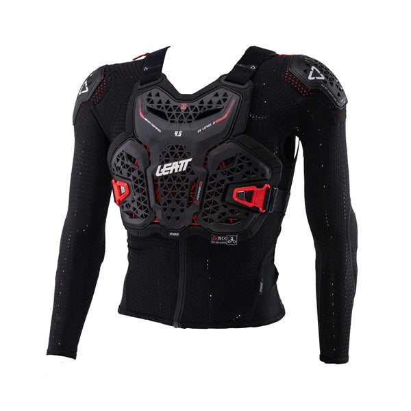 Leatt 4.5 Hybrid Body Protector - Junior Black S-M - Driven Powersports