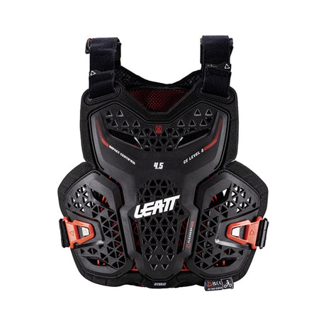 Leatt 4.5 Hybrid Chest Protector - Junior Black S-M - Driven Powersports