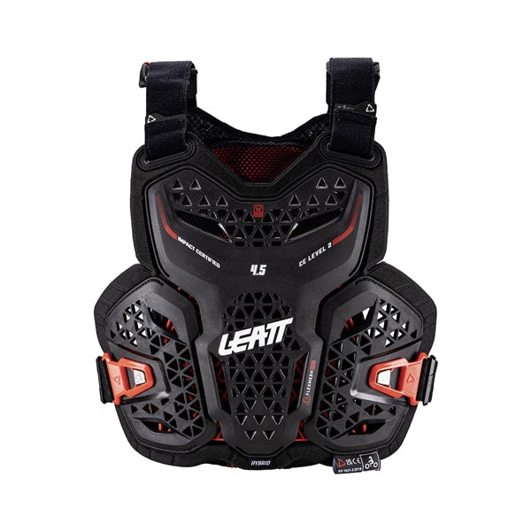 Leatt 4.5 Hybrid Chest Protector - Junior Black S-M - Driven Powersports