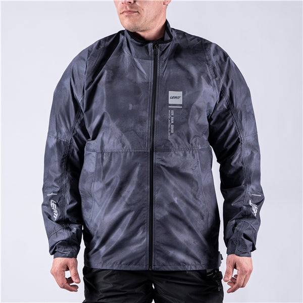 Leatt ADV Rain Cover Jacket Camo Black/Gray L - Driven Powersports