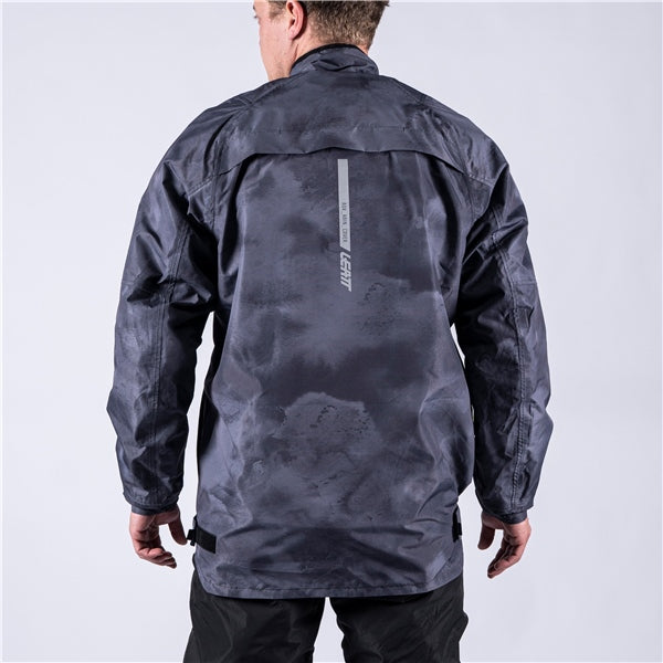 Leatt ADV Rain Cover Jacket Camo Black/Gray L - Driven Powersports