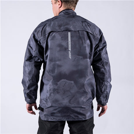 Leatt ADV Rain Cover Jacket Camo Black/Gray L - Driven Powersports