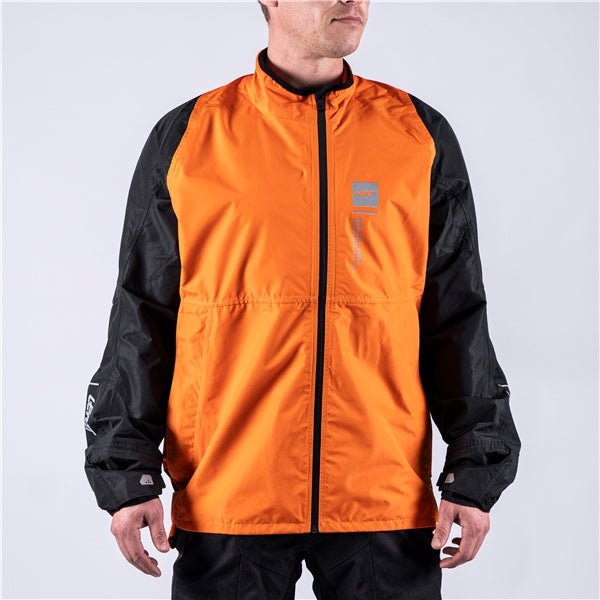 Leatt ADV Rain Cover Jacket Orange M - Driven Powersports