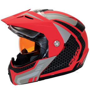 GMax MD74 Lancer Modular Full Face Snow Helmet Red XL Double - Driven Powersports