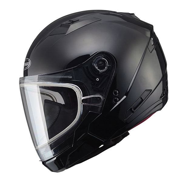 GMAX OF-77 OPEN FACE HELMET Black Double XS - Driven Powersports