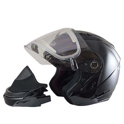 GMAX OF-77 OPEN FACE HELMET Black Double XS - Driven Powersports