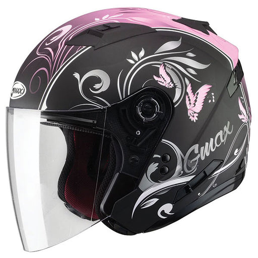 GMAX OF-77 OPEN FACE HELMET Pink Single XS - Driven Powersports
