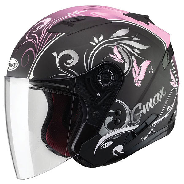 GMAX OF-77 OPEN FACE HELMET Pink Single XS - Driven Powersports