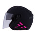 GMAX OF77 DOWNEY OPEN FACE HELMET Black/Pink XS - Driven Powersports