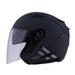 GMAX OF77 DOWNEY OPEN FACE HELMET Black/Silver Small - Driven Powersports