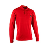 Leatt Team Polo Long Shirt Red S - Driven Powersports