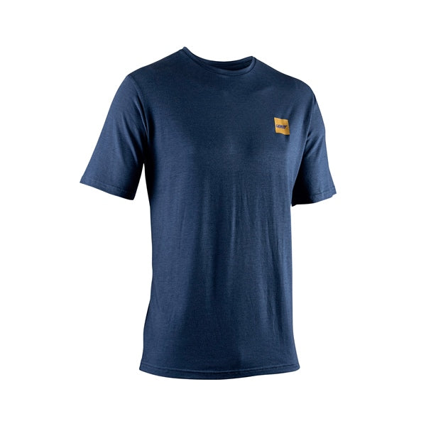 Leatt Tech T-Shirt for Men Blue S - Driven Powersports