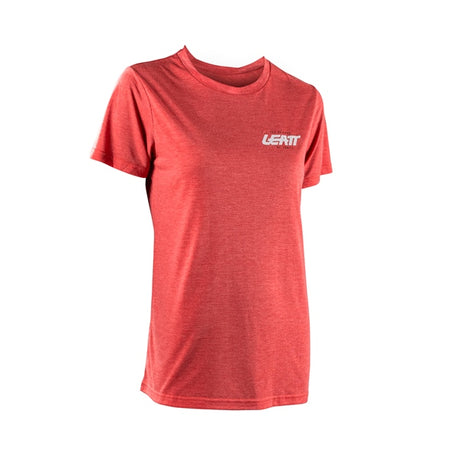 Leatt Tech T-Shirt for Women Red S - Driven Powersports