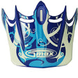 GMax GM46 FUTURA VISOR Blue XS-Small - Driven Powersports