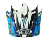 GMax GM46Y SLICE VISOR Blue - Driven Powersports