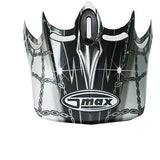 GMax GM46Y SLICE VISOR Black/White - Driven Powersports