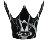 GMax GM37 STORM VISOR Black/Silver/White - Driven Powersports